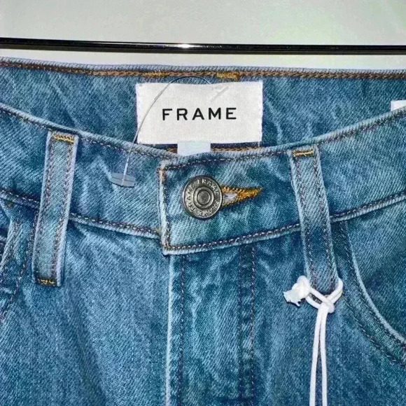 New With Tags! FRAME Blue Jeans Size 24 LE HIGH 'N' TIGHT STRAIGHT HIGH- RISE - Picture 5 of 15